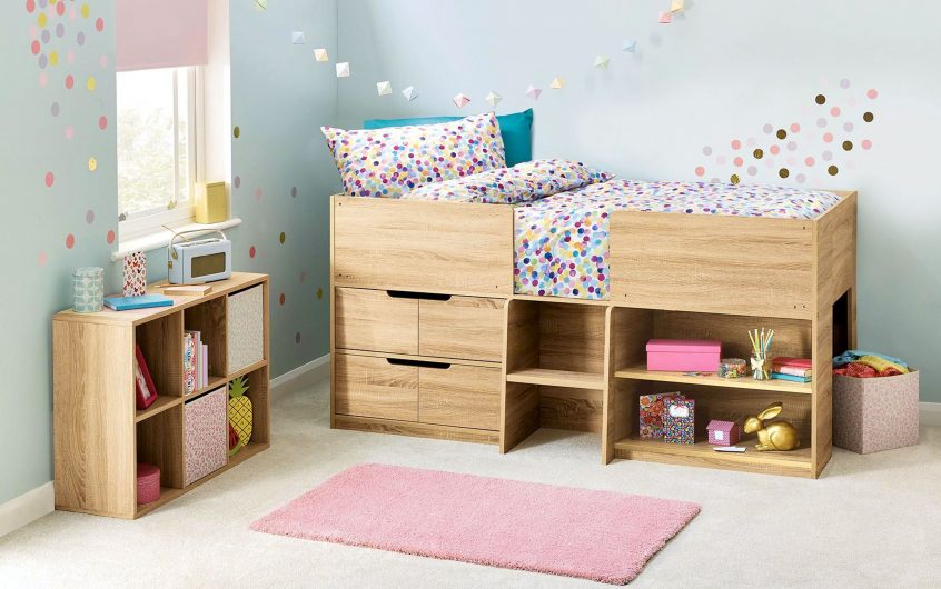 Le lit mezzanine, très esthétique pour le bonheur des enfants