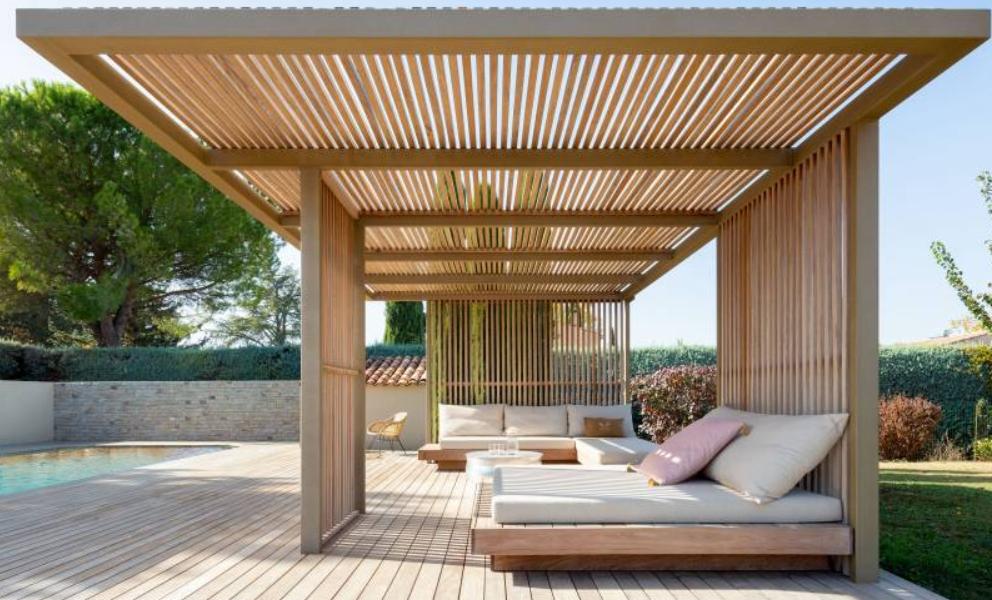 pose de pergolas en bois