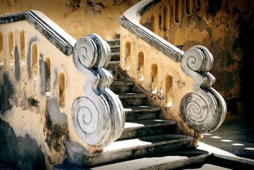 Escalier quart tournant avec palier intermédiaire : le confort